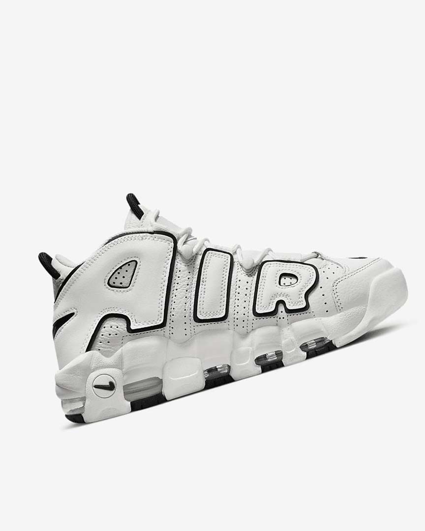White / Black Nike Air More Uptempo Women's Sneakers | CA_4880
