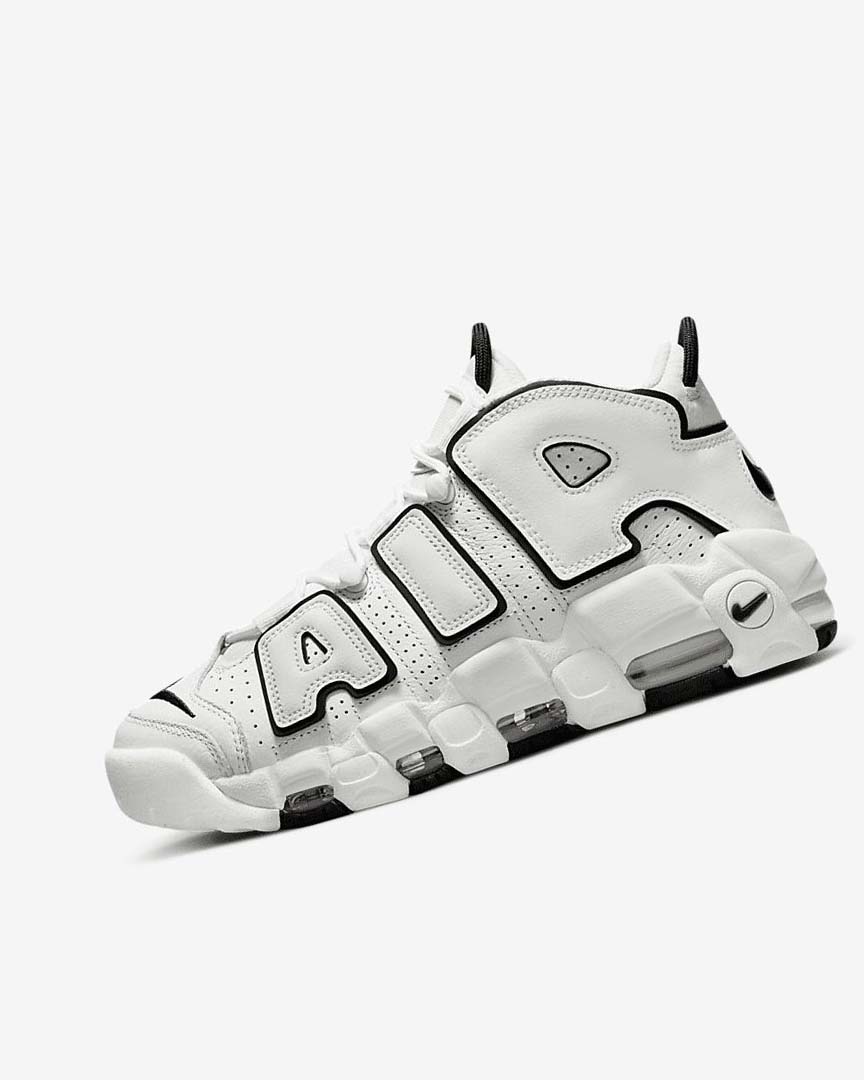 White / Black Nike Air More Uptempo Women\'s Sneakers | CA_4880