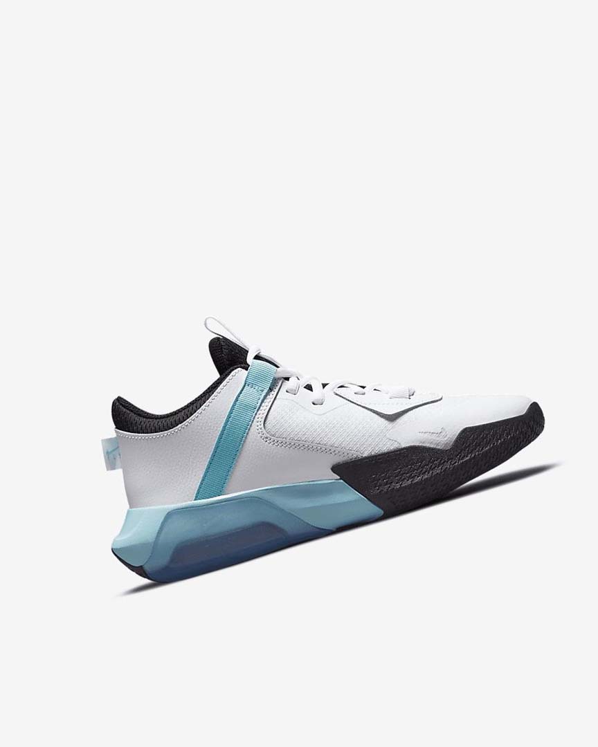 White / Black Nike Air Zoom Crossover Boys' Basketball Shoes | CA_4710