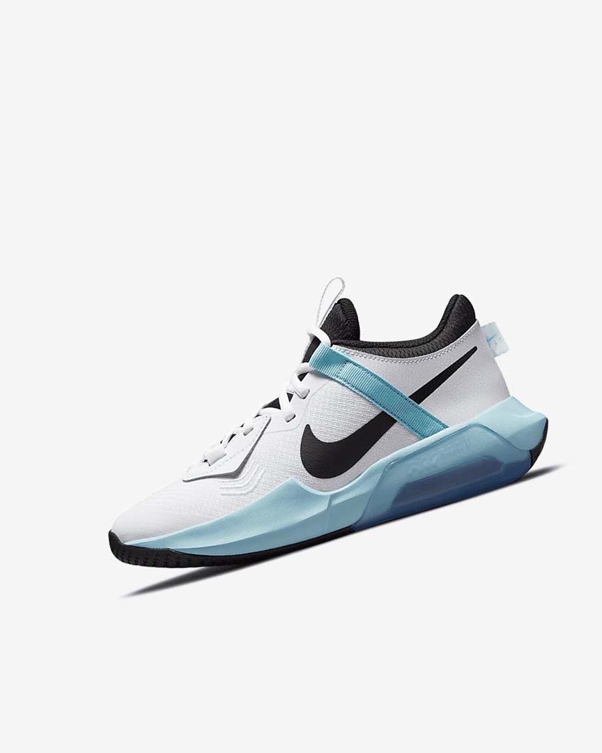 White / Black Nike Air Zoom Crossover Boys\' Basketball Shoes | CA_4710
