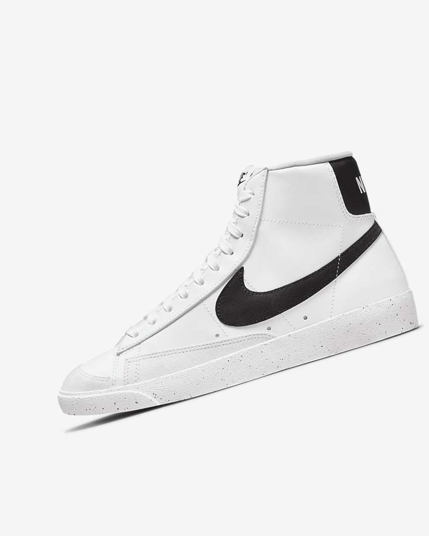 White / Black Nike Blazer Mid \'77 Next Nature Women\'s Sneakers | CA_2590