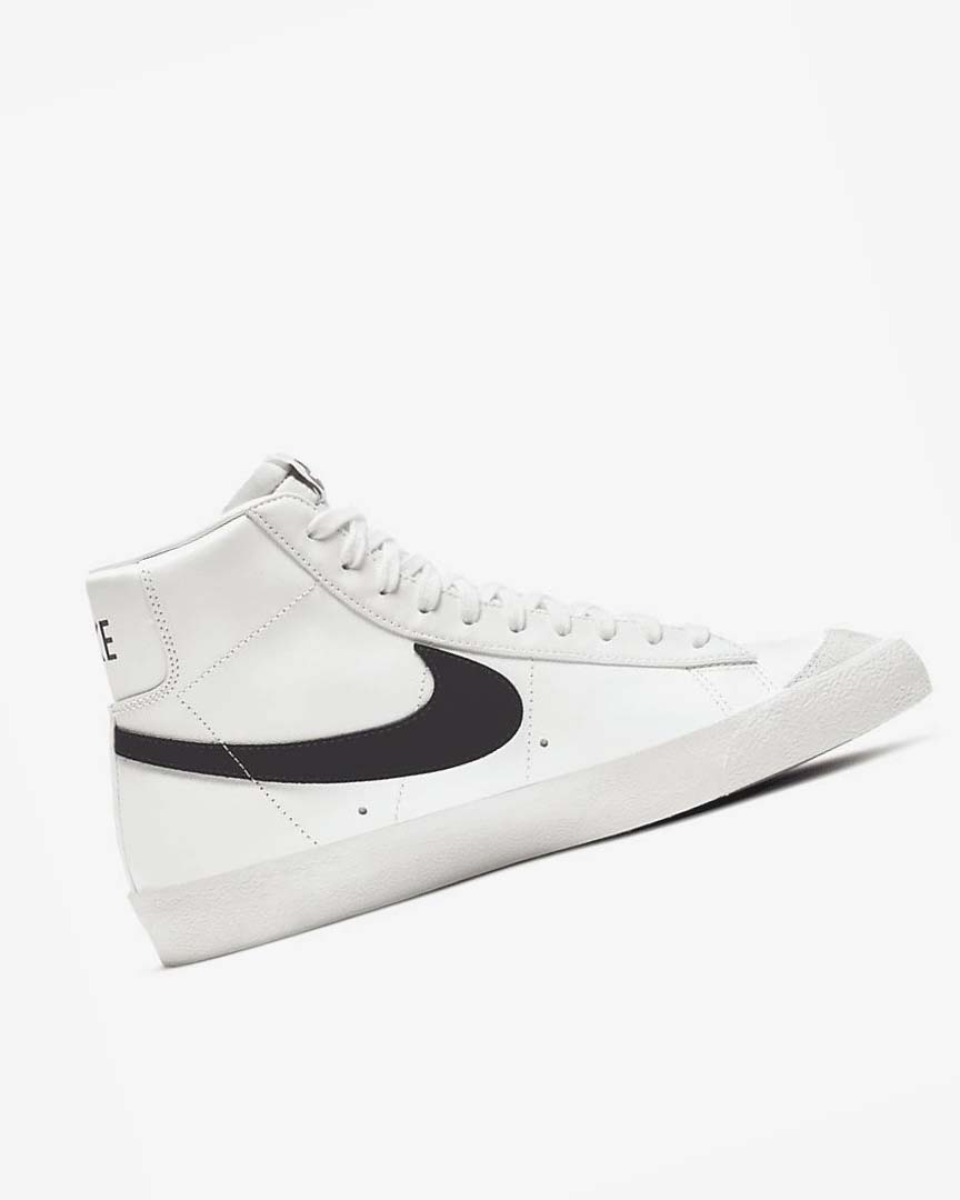 White / Black Nike Blazer Mid '77 Vintage Men's Sneakers | CA_5315
