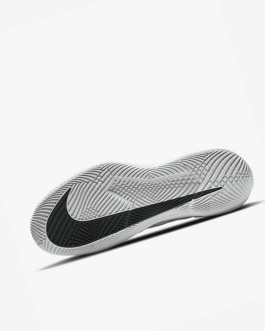 White / Black Nike Court Air Zoom Vapor Pro Men's Tennis Shoes | CA_4698