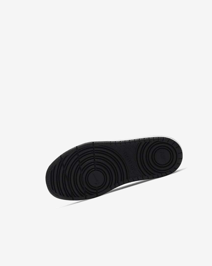 White / Black Nike Court Borough Low 2 Girls' Shoes | CA_4963