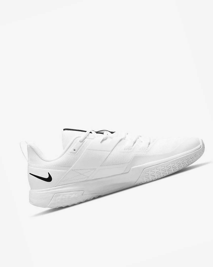 White / Black Nike Court Vapor Lite Men's Tennis Shoes | CA_5357