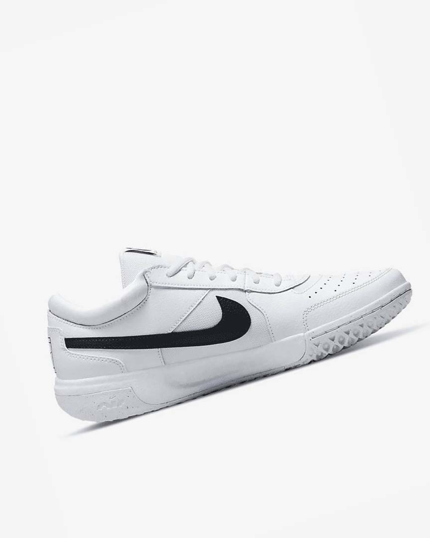 White / Black Nike Court Zoom Lite 3 Men's Tennis Shoes | CA_2308