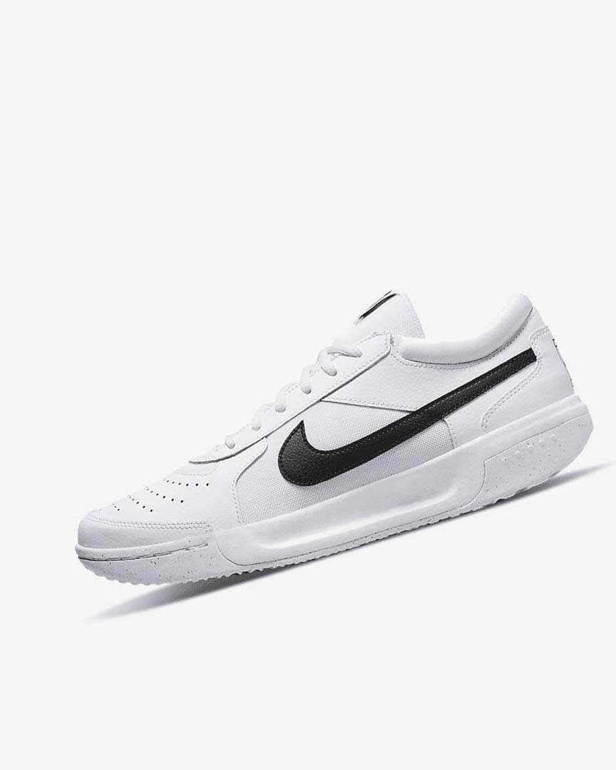 White / Black Nike Court Zoom Lite 3 Men\'s Tennis Shoes | CA_2308
