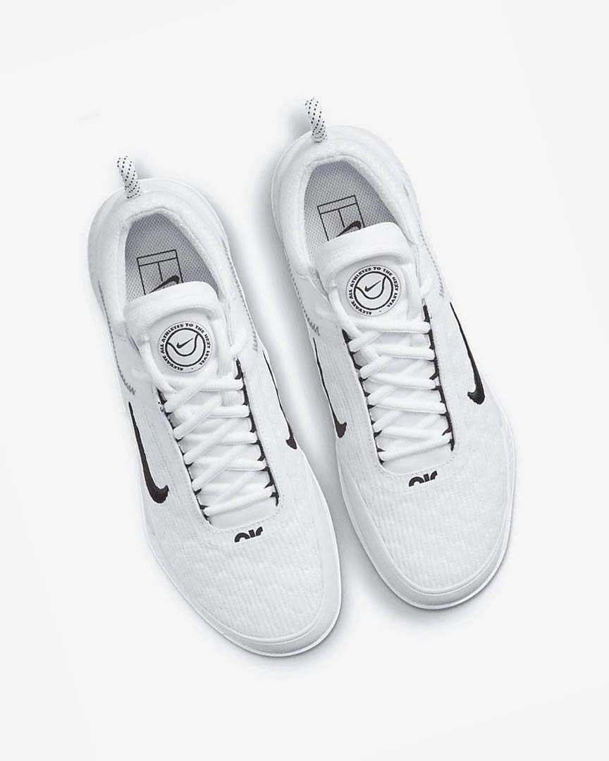 White / Black Nike Court Zoom NXT Men's Tennis Shoes | CA_3023