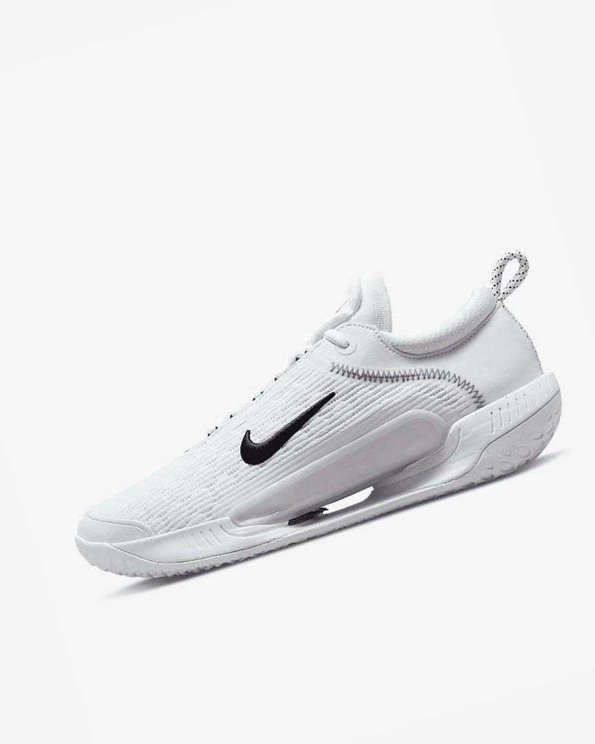 White / Black Nike Court Zoom NXT Men\'s Tennis Shoes | CA_3023