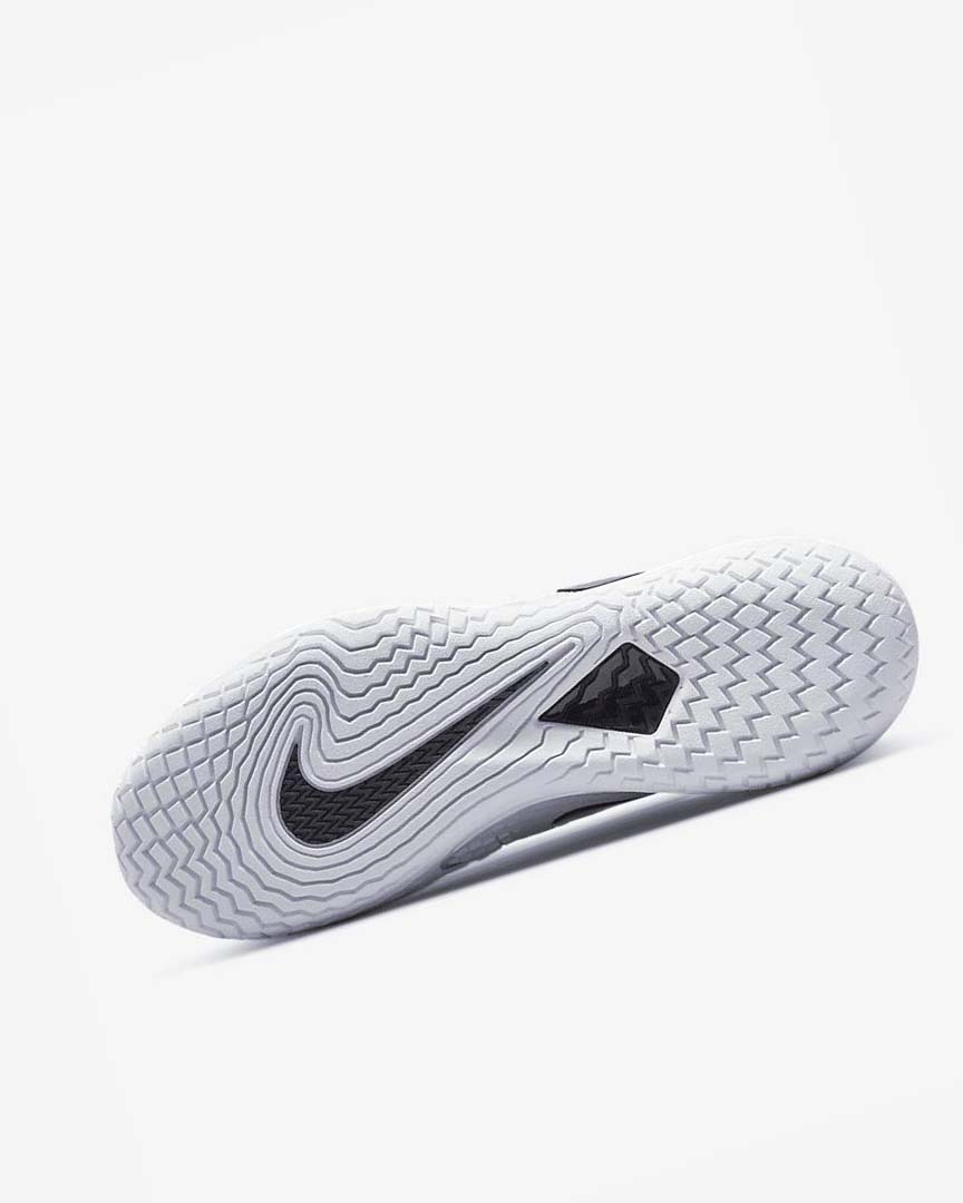 White / Black Nike Court Zoom Vapor Cage 4 Rafa Men's Tennis Shoes | CA_1138