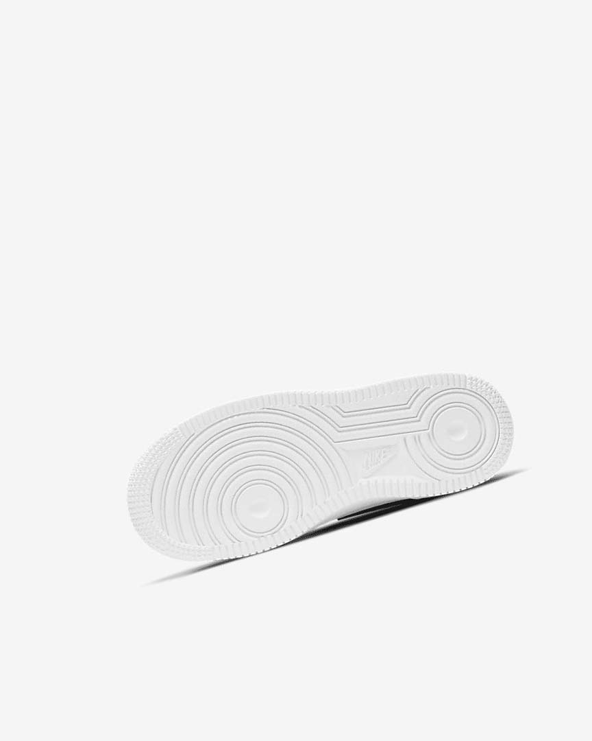 White / Black Nike Force 1 Boys' Shoes | CA_2505