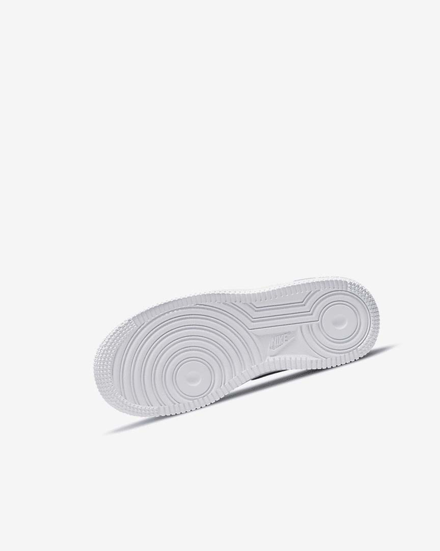 White / Black Nike Force 1 LV8 Girls' Shoes | CA_5543