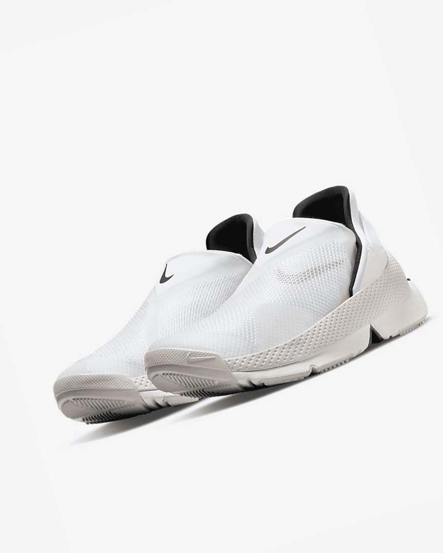 White / Black Nike Go FlyEase Men's Sneakers | CA_2647