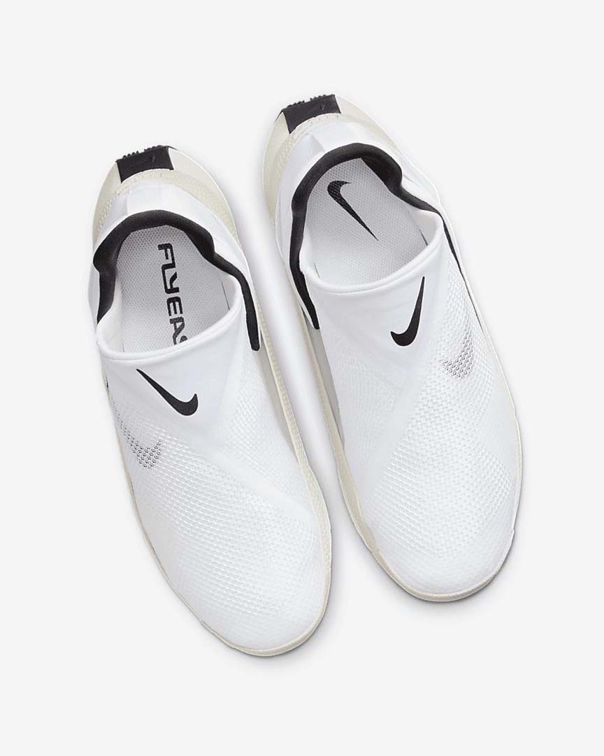 White / Black Nike Go FlyEase Women's Sneakers | CA_2592