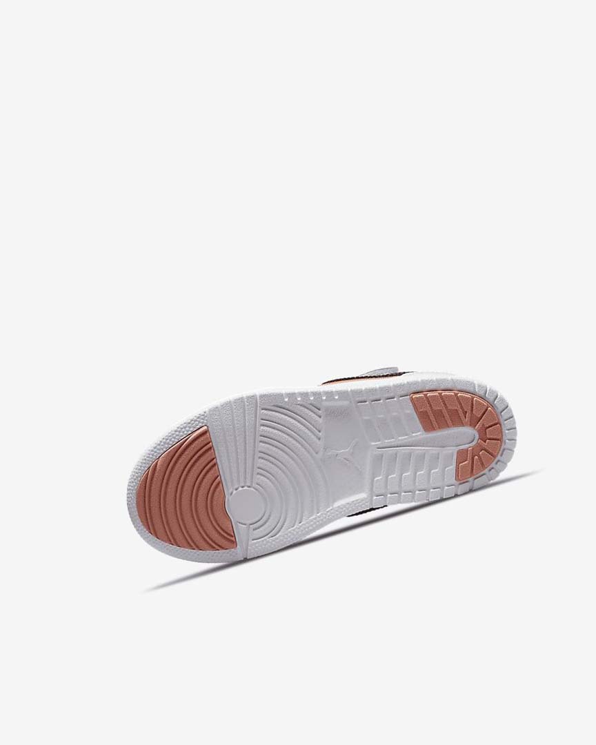 White / Black Nike Jordan 1 Low Alt Boys' Shoes | CA_2244