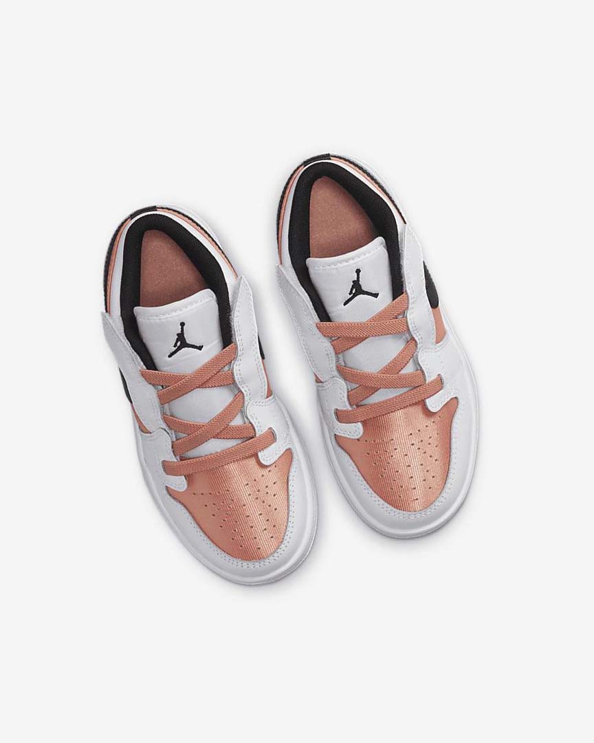 White / Black Nike Jordan 1 Low Alt Boys' Shoes | CA_2244