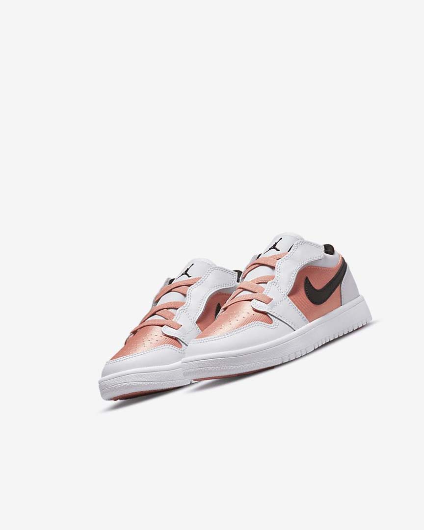 White / Black Nike Jordan 1 Low Alt Boys' Shoes | CA_2244