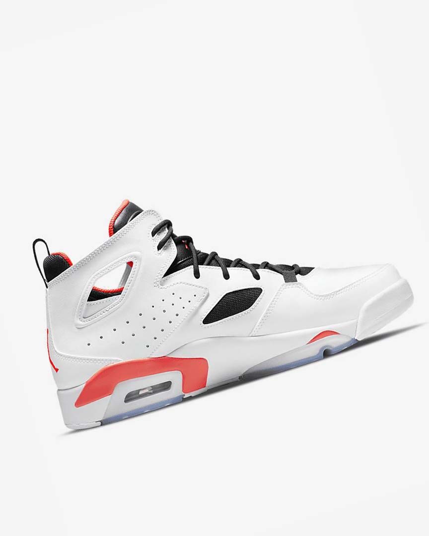 White / Black Nike Jordan Flight Club '91 Men's Basketball Shoes | CA_5607
