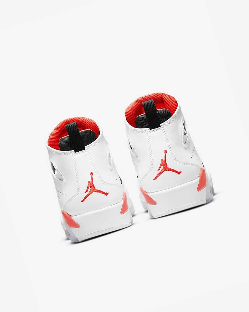 White / Black Nike Jordan Flight Club '91 Men's Basketball Shoes | CA_5607