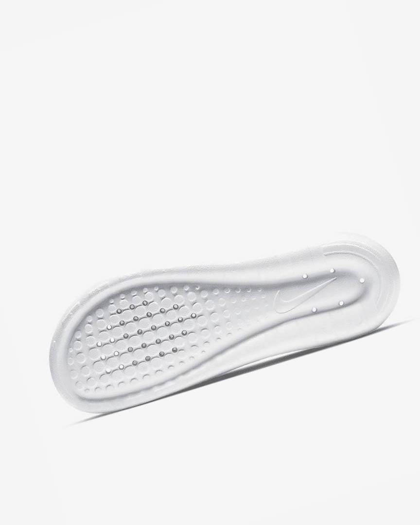 White / Black Nike Victori One Men's Slides | CA_4813