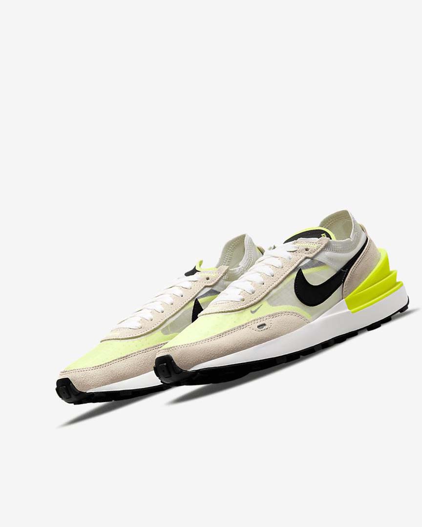 White / Black Nike Waffle One Women's Sneakers | CA_5539