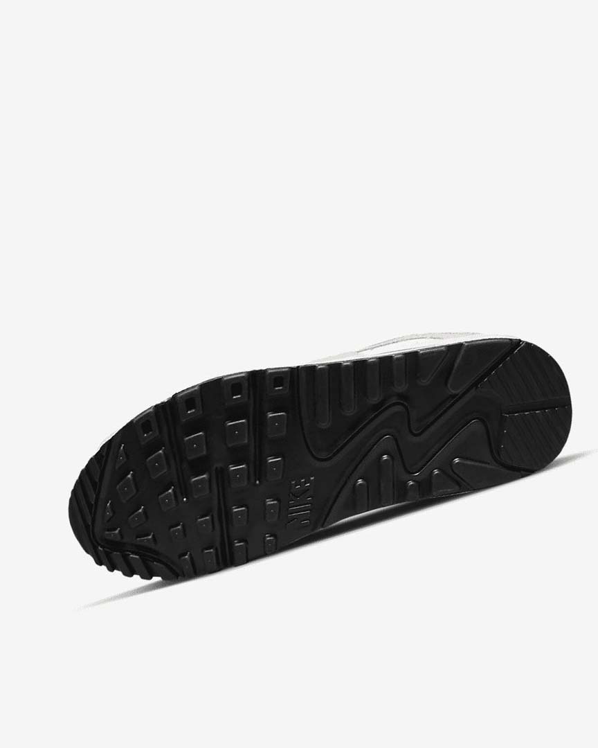 White / Black / Orange Nike Air Max 90 Women's Casual Shoes | CA_2373