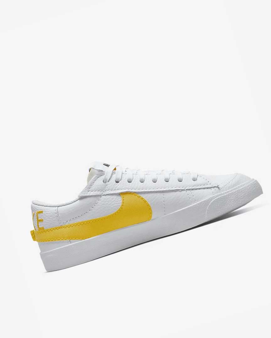 White / Black / Orange Nike Blazer Low Jumbo Men's Sneakers | CA_2583