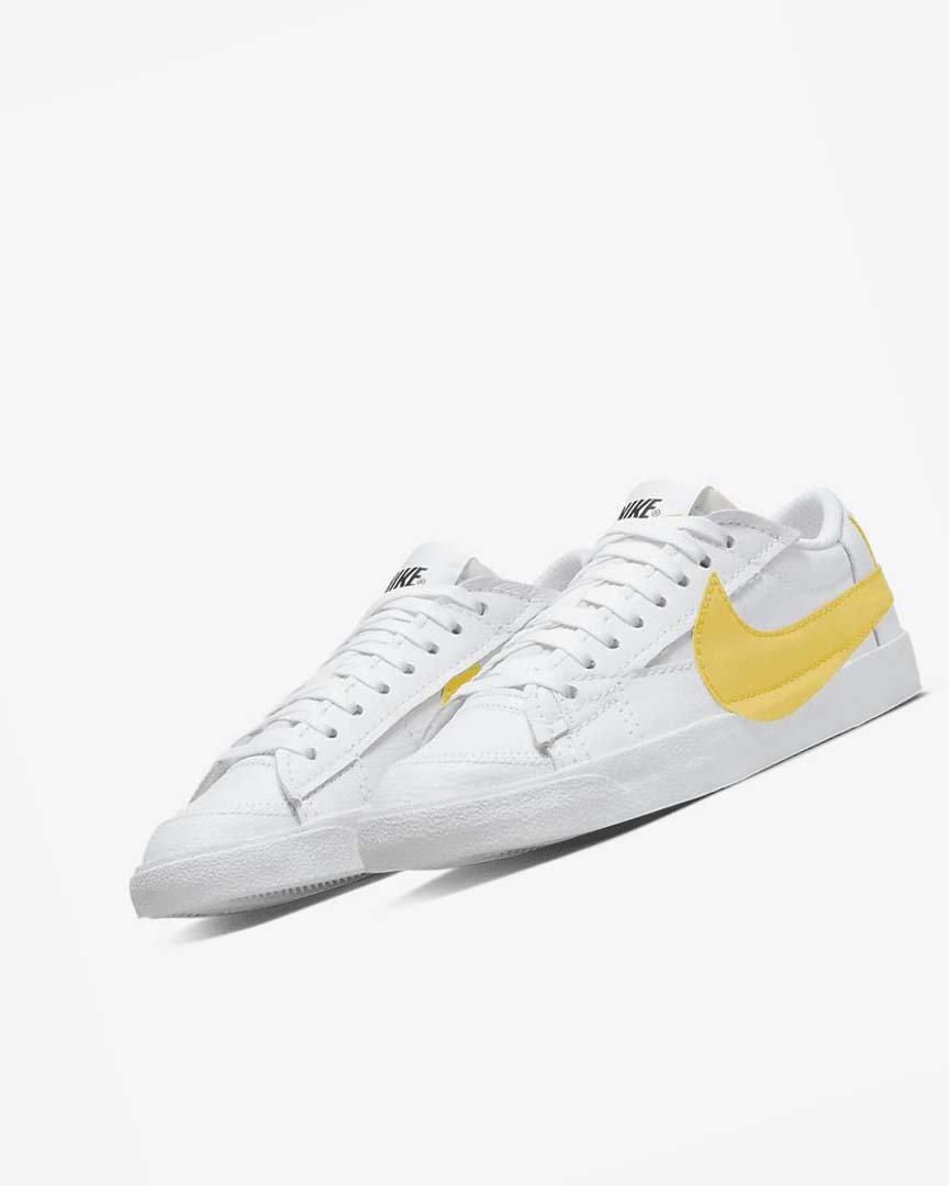 White / Black / Orange Nike Blazer Low Jumbo Men's Sneakers | CA_2583