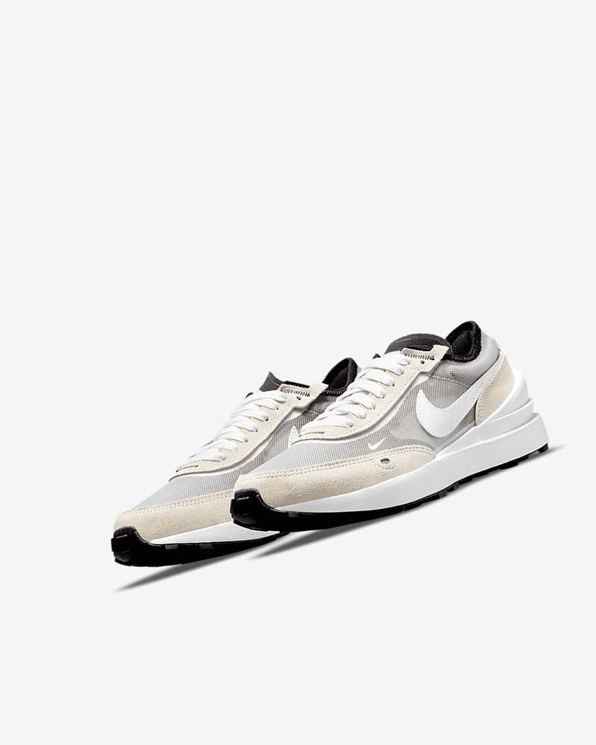 White / Black / Orange / White Nike Waffle One Boys' Sneakers | CA_2249