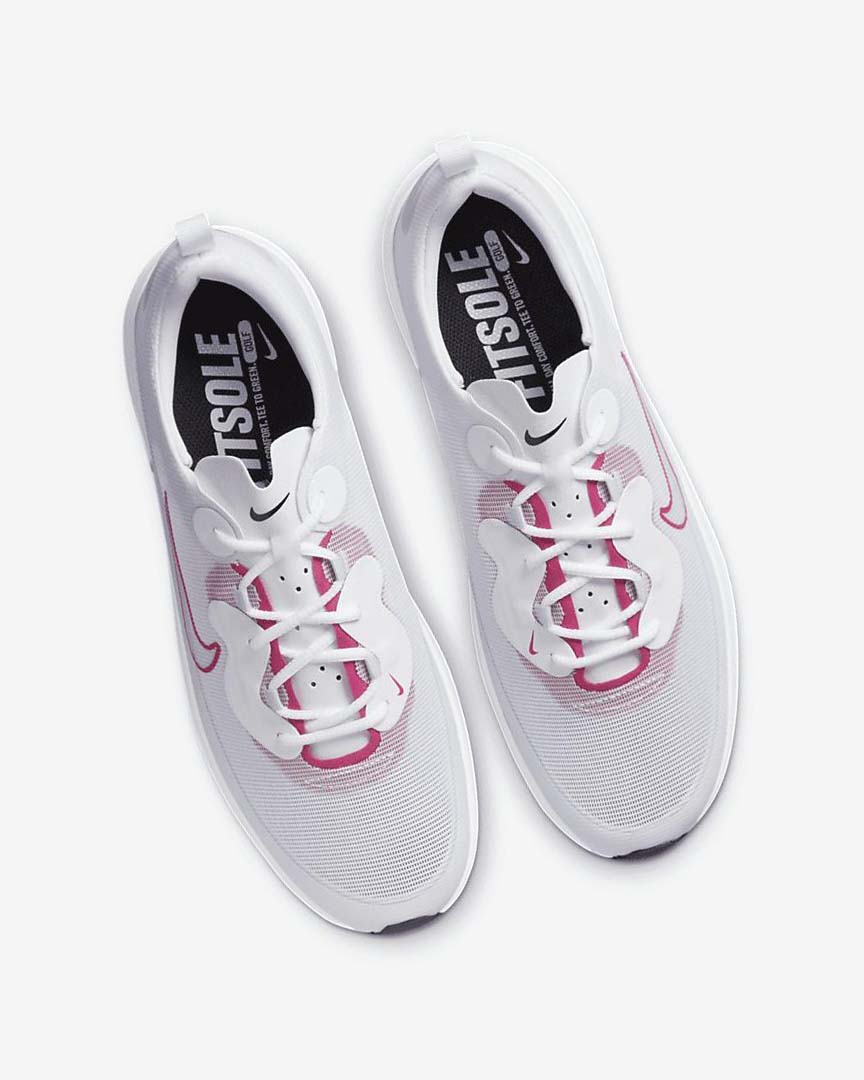 White / Black / Pink Nike Ace Summerlite Women's Golf Shoes | CA_2614