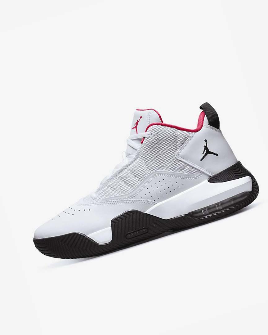 White / Black / Pink Nike Jordan Stay Loyal Men\'s Basketball Shoes | CA_2727