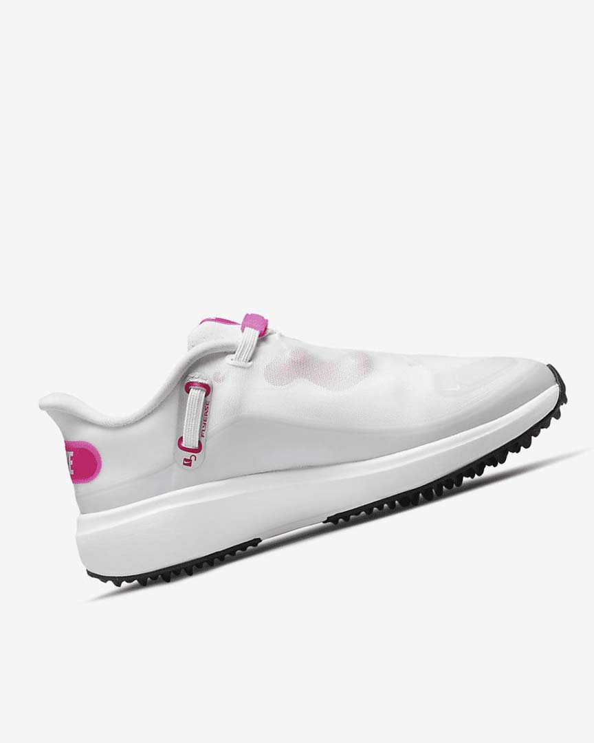 White / Black / Pink Nike React Ace Tour Women's Golf Shoes | CA_1204