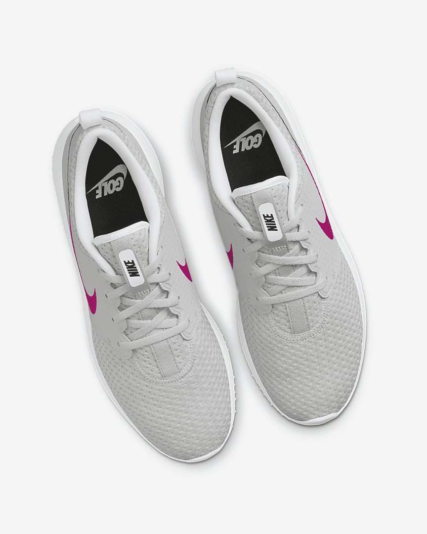 White / Black / Pink Nike Roshe G Women's Golf Shoes | CA_2961