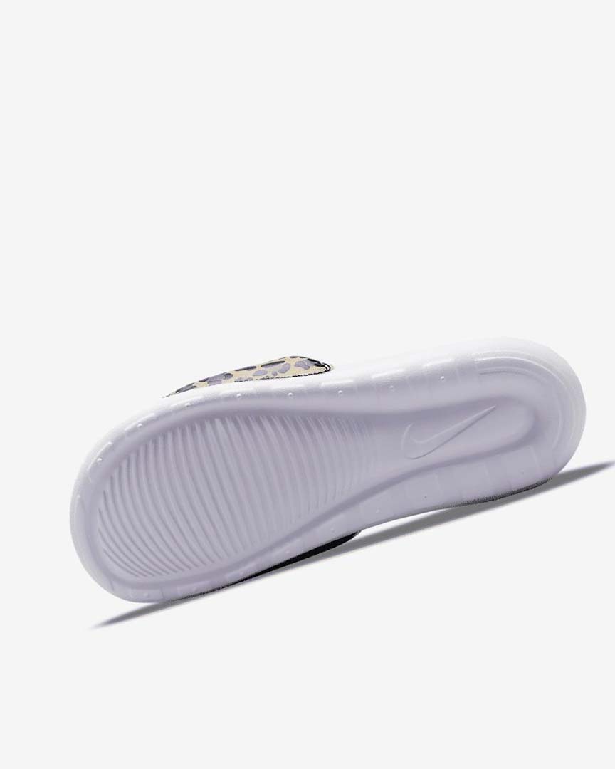 White / Black / Purple / Red Nike Victori One Women's Slides | CA_5152