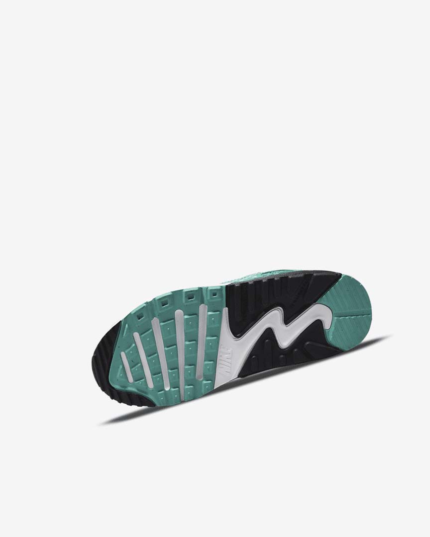 White / Black / Purple / Turquoise Nike Air Max 90 Toggle SE Boys' Casual Shoes | CA_5519