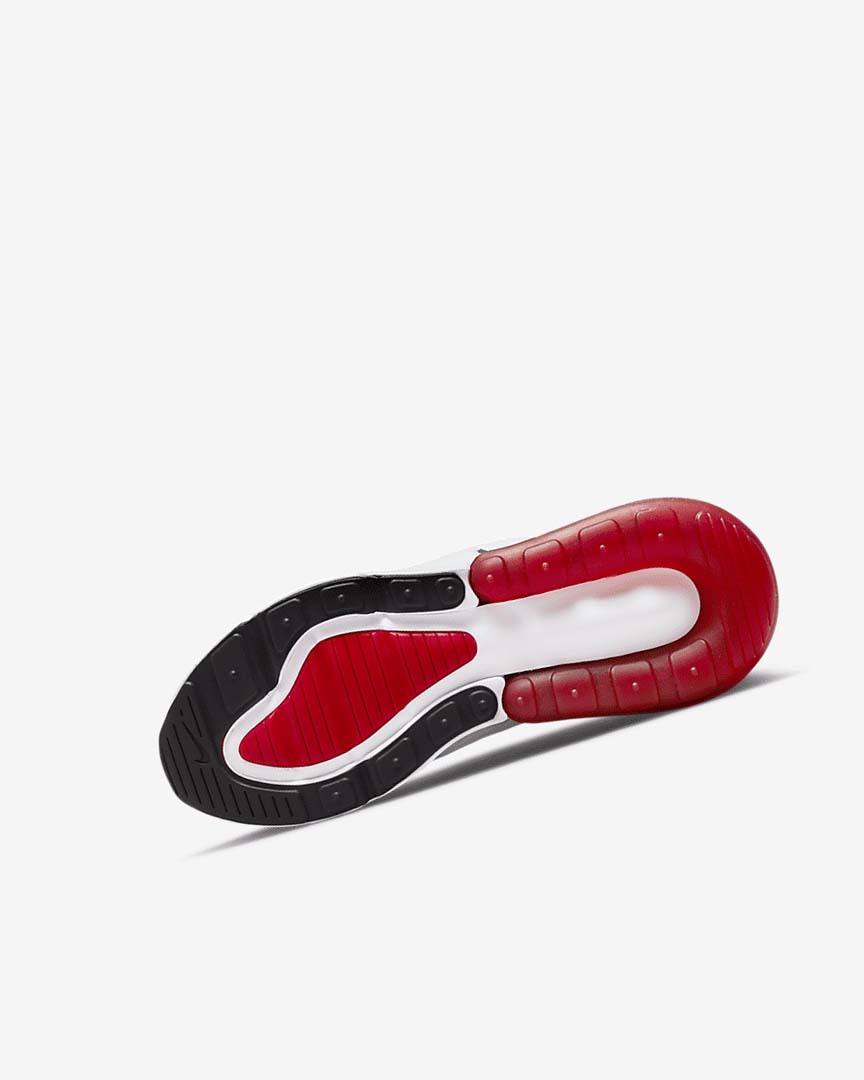 White / Black / Red / Grey Nike Air Max 270 Boys' Casual Shoes | CA_2683