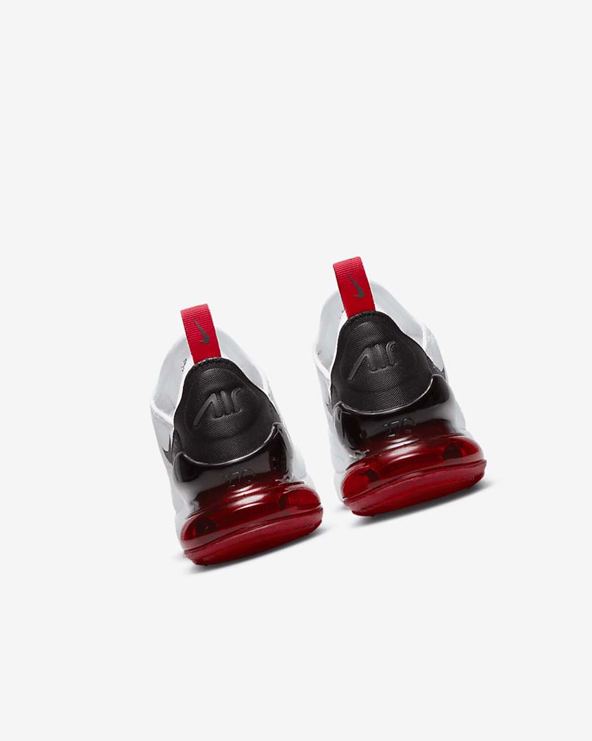 White / Black / Red / Grey Nike Air Max 270 Boys' Casual Shoes | CA_2683