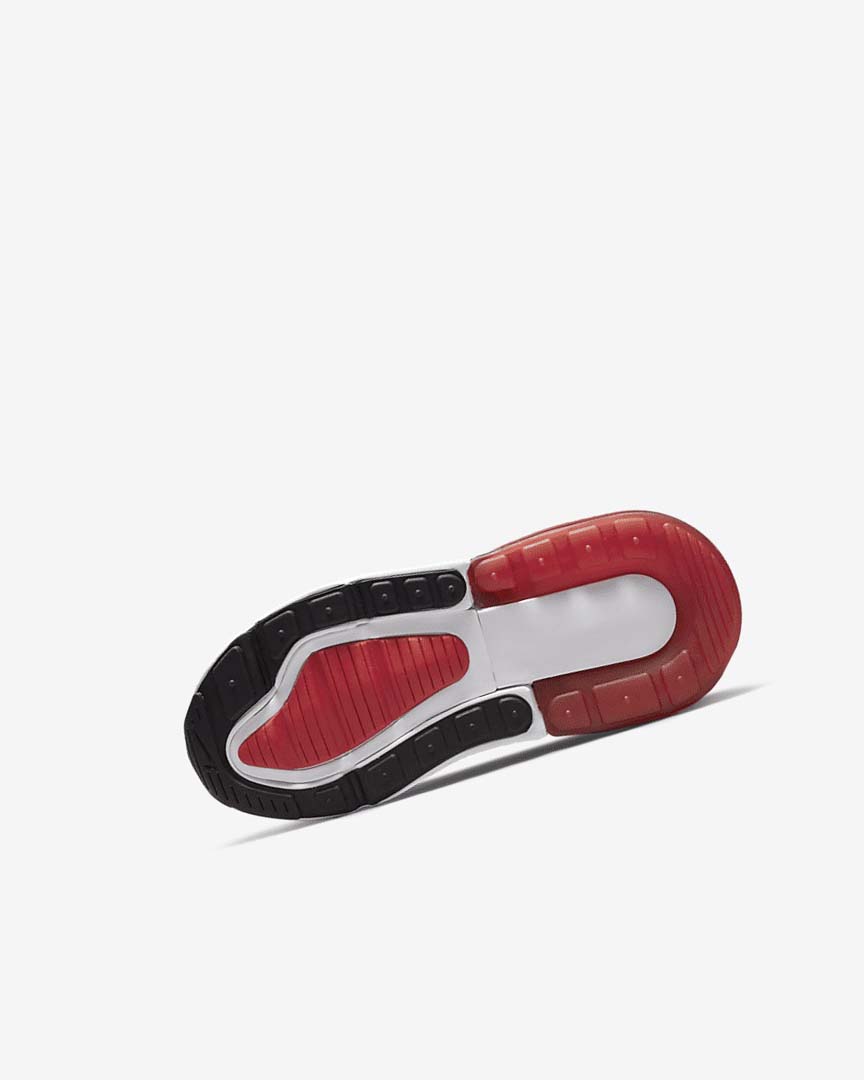 White / Black / Red / Grey Nike Air Max 270 Girls' Casual Shoes | CA_5459