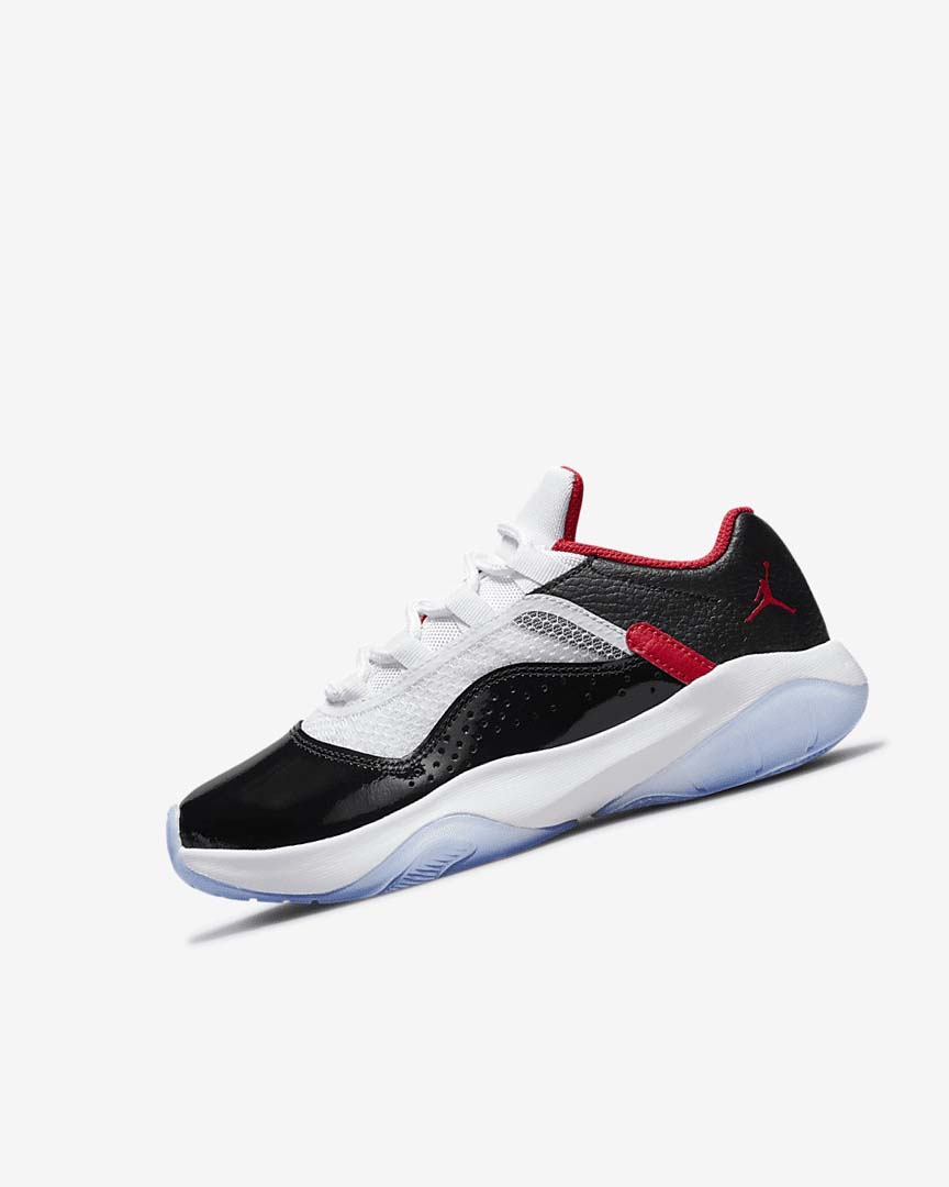 White / Black / Red Nike Air Jordan 11 CMFT Low Boys\' Basketball Shoes | CA_4683