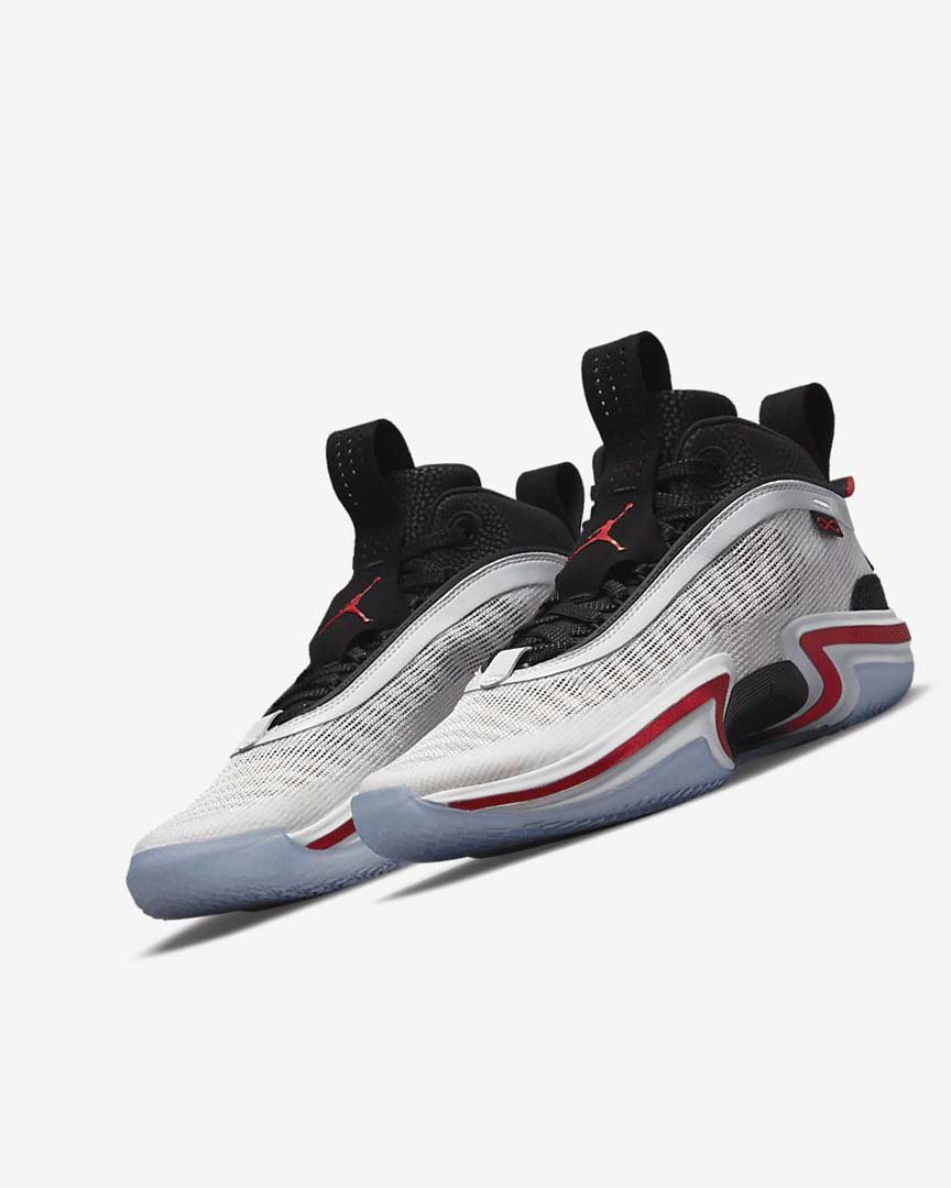 White / Black / Red Nike Air Jordan XXXVI 'Psychic Energy' Men's Basketball Shoes | CA_5110