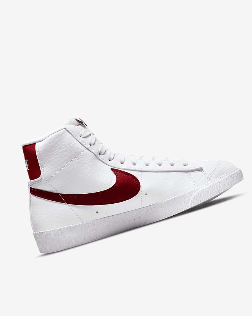 White / Black / Red Nike Blazer Mid '77 Next Nature Women's Sneakers | CA_4546