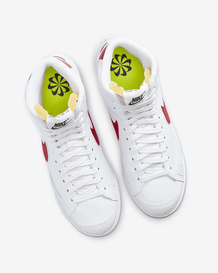 White / Black / Red Nike Blazer Mid '77 Next Nature Women's Sneakers | CA_4546