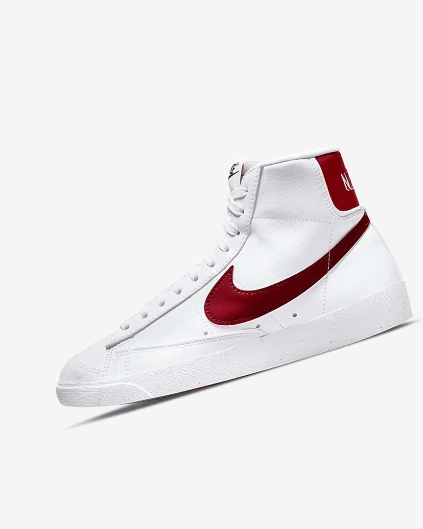 White / Black / Red Nike Blazer Mid \'77 Next Nature Women\'s Sneakers | CA_4546