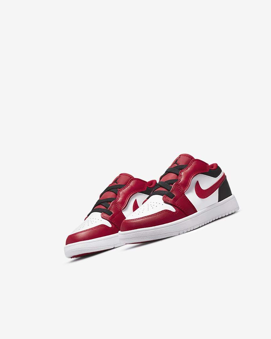 White / Black / Red Nike Jordan 1 Low Alt Boys' Shoes | CA_5472