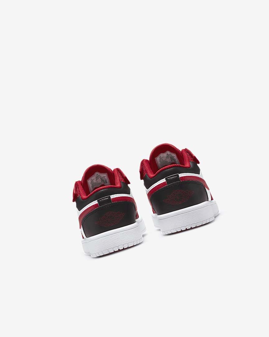 White / Black / Red Nike Jordan 1 Low Alt Boys' Shoes | CA_5472
