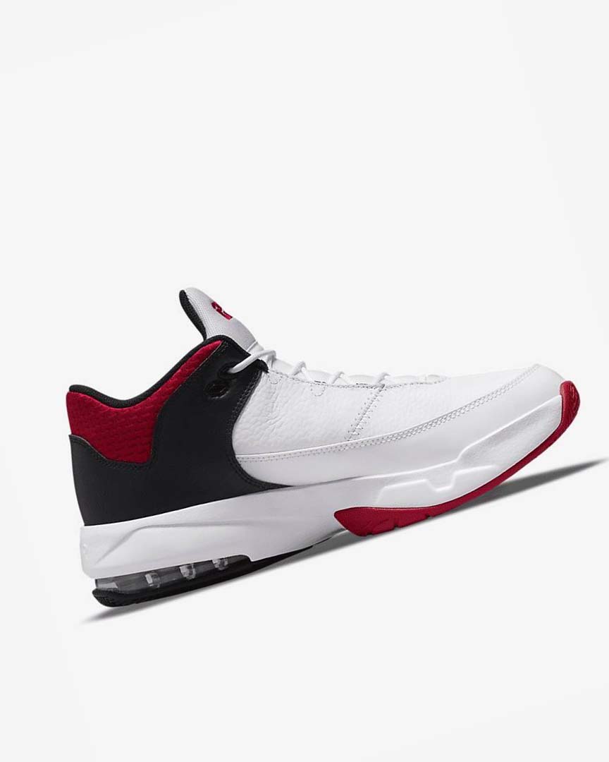 White / Black / Red Nike Jordan Max Aura 3 Men's Basketball Shoes | CA_2774