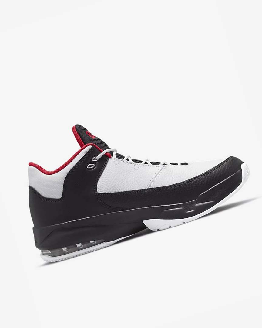 White / Black / Red Nike Jordan Max Aura 3 Men's Basketball Shoes | CA_2854