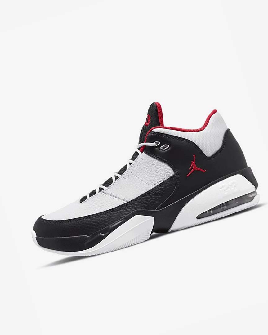 White / Black / Red Nike Jordan Max Aura 3 Men\'s Basketball Shoes | CA_2854
