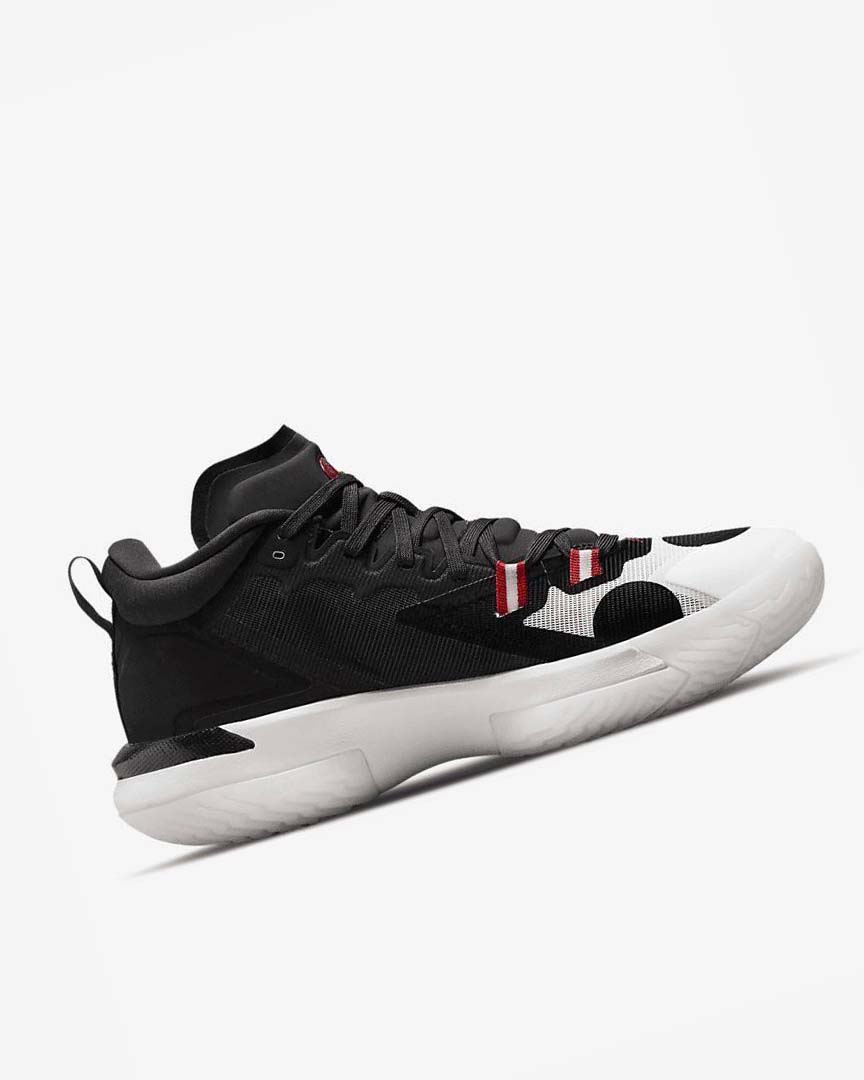 White / Black / Red Nike Zion 1 SP Men's Basketball Shoes | CA_5187