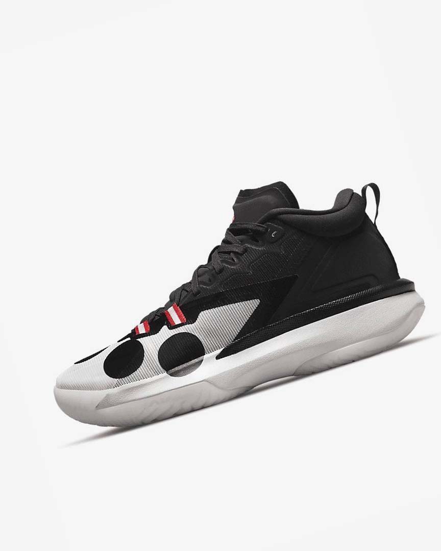 White / Black / Red Nike Zion 1 SP Men\'s Basketball Shoes | CA_5187